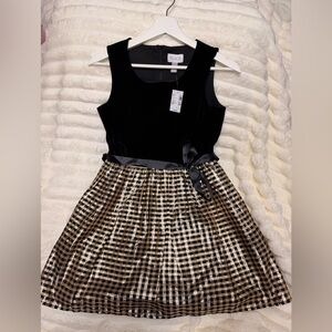 Children Place Stylish Black and Gold Kids Dress